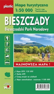 Mapa turystyczna BIESZCZADY Bieszczadzki Park Narodowy