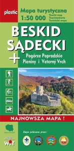 Mapa turystyczna  BESKID SĄDECKI (BESKID NADPOPRADZKI)/