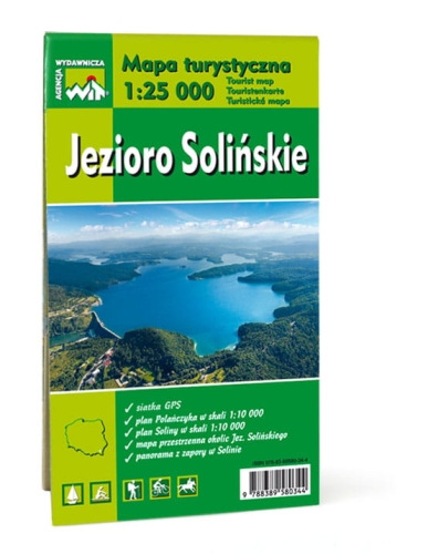 Mapa turystyczna Jezioro Solińskie