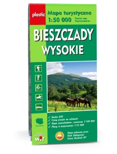 Mapa turystyczna BIESZCZADY  WYSOKIE 