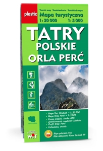 Mapa turystyczna TATRY POLSKIE  ORLA PERĆ 